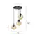 Hanger EMIBIG Cosmo Premium 3 E14 3x MAX 40W black honey