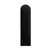 Wall soft panel VOX Profile Oval 15x60 cm black