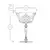 Champagne glass RCR MELODIA 212464 6pcs 260ml