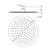 Shower head Rubineta Olo round 250 S.S BK