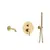 Bathtub mixer KFA Moza Gold 5039-401-31 built-in