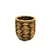 ქოთანი მოწნული Mega Collections Loftier ZigZag Brown D24H52
