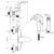 Faucet with hygienic shower Damixa Eclipce 318000000 Chrome