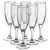 Set of Champagne glasses CRISTALEX Bohemia Lara 220 ml 6 pc