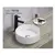 Washbasin Pate Round 78728 Glossy white