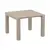 Table taupe Vegas 100x140x75 cm
