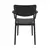 Armchair black Lisa 82x53x54 cm