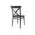 Chair black Cross 87x51x44 cm