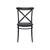 Chair black Cross 87x51x44 cm