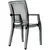 Armchair black transparent 053 Arthur 91x45x56 cm