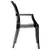 Armchair black transparent 053 Arthur 91x45x56 cm