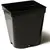 Plastic pot 13x13 (black) with drainage system