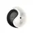 Pot ceramic black and white Oriana Kaplya 0.7l/1.3l