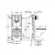 Installation kit with suspended toilet Grohe 39586000