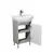 Bathroom furniture with washbasin Nice Loft 50 grey/white Solo 50 cm