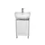 Bathroom furniture with washbasin Nice Loft 50 grey/white Solo 50 cm