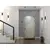 Door metal internal opening Steelline S-202 950х2200mm R MDF 12 mm ash travertine stone