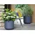 Горшок пластиковый EDA Plastiques Rond GRAPHIT'UP 38,5x36,8см 32,5л