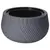 Flower pot plastic  FORM PLASTIC Mika anthracite 12,9 L