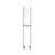Bathroom penal Polo Loft P-33-U grey/white 33x175 cm universal