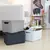 Storage basket with lid Rotho DECO 5L cappuccino