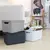 Storage basket with lid Rotho DECO 5L white