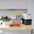 Storage basket with lid Rotho DECO 5L white