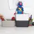 Storage basket with lid Rotho DECO 5L white