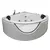 Hydromassage bathtub ZS-8530 1400x1400x680 mm