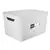Storage basket with lid Rotho DECO 16L white