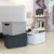 Storage basket with lid Rotho DECO 16L white