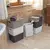 Storage basket with lid Rotho DECO 16L white