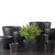 Ceramic pot for flowers Scheurich 808/21 COVER-POT ANTHRAZIT