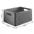 Storage basket Rotho 18L COUNTRY A4 anthracite