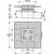 ტრაპი Alcadrain APV26C 105×105/50 მმ