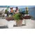 Горшок пластиковы для цветов FORM PLASTIC Sahara Dunes square 3940-011 Ø40 белый