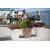 Горшок пластиковый для цветов FORM PLASTIC Sahara Dunes square 3920-011 Ø30 белый