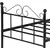 Metal bed black 197x91.5x96 cm
