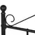 Metal bed black 197x91.5x96 cm