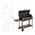Brazier with lid Helios SMART-800 Premium
