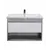 აბაზანის ტუმბო ხელსაბნით Oslo Loft 80-A gray/white SU/Cosmo 80 სმ