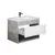 აბაზანის ტუმბო ხელსაბნით Oslo Loft 80-A gray/white SU/Cosmo 80 სმ
