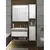 აბაზანის ტუმბო ხელსაბნით Oslo Loft 80-A gray/white SU/Cosmo 80 სმ