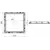 Люк пластиковый квадратный Torun Plastik 50x50 cm