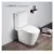 Toilet floor-standing Pate 2981XC two-piece Glossy white P-TRAP