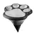 Garland Rabalux Wigry 4 0.06W 3000K 3Lm L4550 IP44 Solar black white