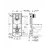 Installation system for suspended toilet with button Grohe Solido 3-in-1 38832000