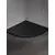 Душевой поддон  New Trendy Mild Stone Black B-0580 90X90X4,5см овальный + S-0041
