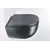 Wall mounted toilet bowl with lid GALASSIA Dream Matt Black 52x36 cm