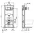 Installation kit with suspended toilet Ideal Standart Tesi white